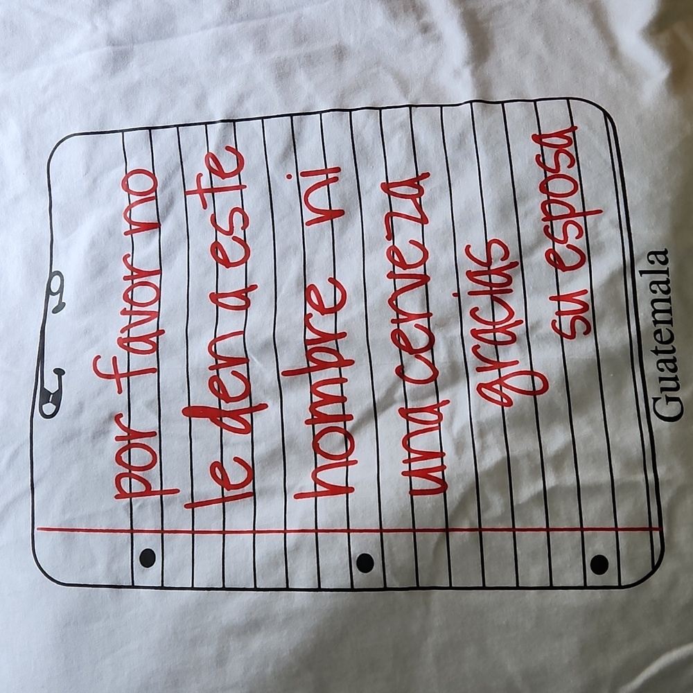 😅 shirtTranslation: Please dont give this man a beer Thank you,  His Wife. - Picture 2 of 6
